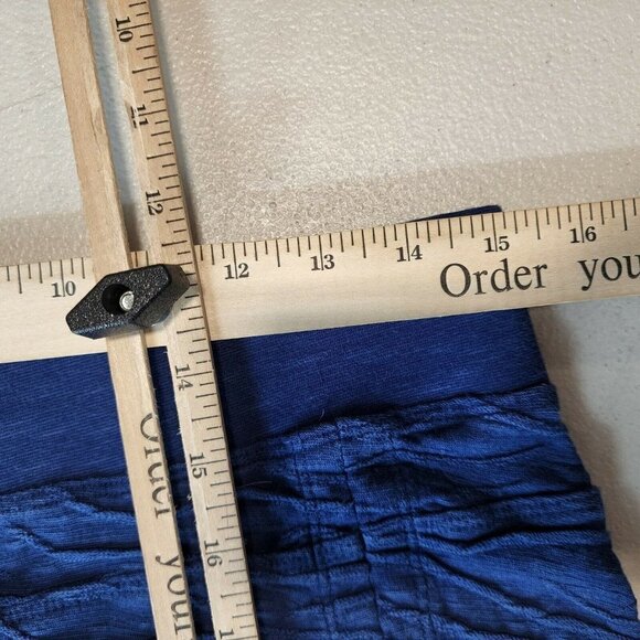 Horny Toad Women's Samba Wave Short Skirt Textured Organic Cotton Blue Size M - Picture 8 of 9